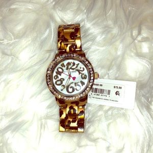 Betsey Johnson Leopard Watch